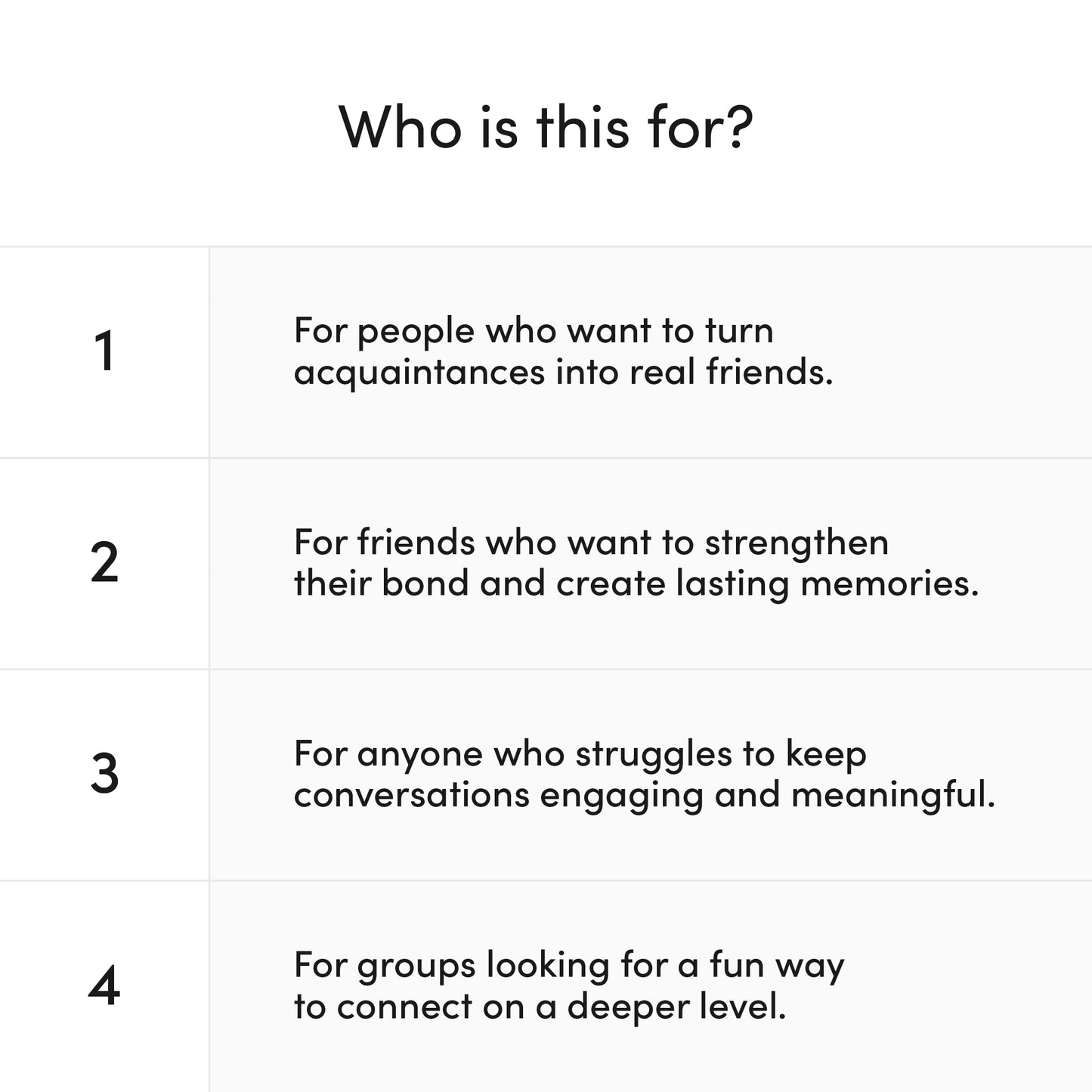The Friendship Game