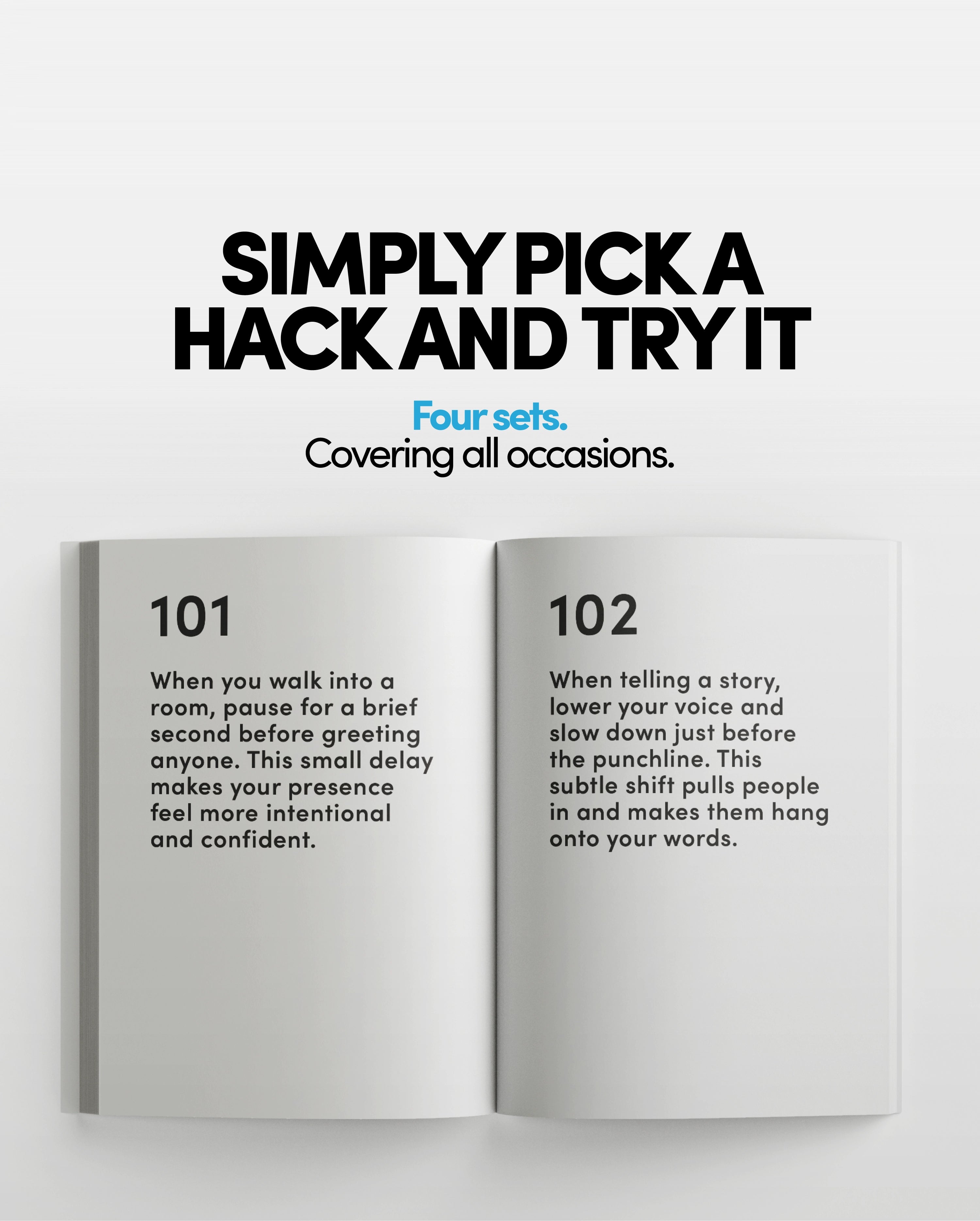 The Charisma Hacks Book + PDF